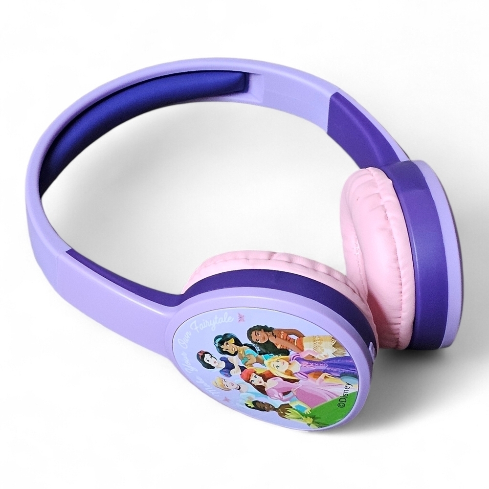 Disney Princess Kids Wireless Headphones Purple/Pink - Picture 2 of 5